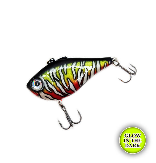 Hotlixx Tiger Custom Rapala Glow Rippin' Rap
