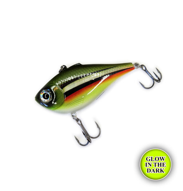 Old Red Dace Custom Rapala Glow Rippin' Rap