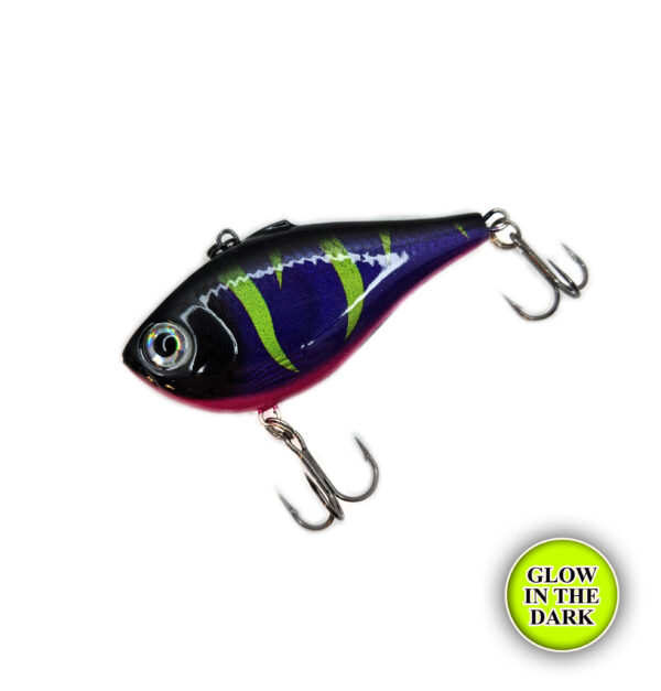 Purple Urkle Custom Rapala Glow Rippin' Rap