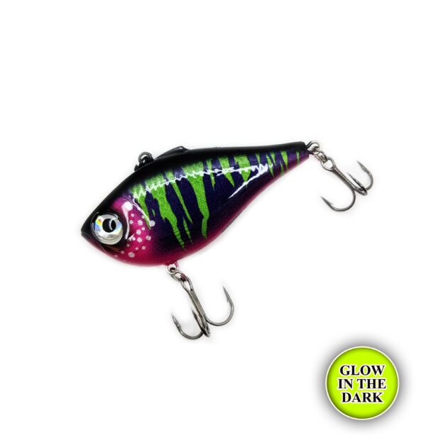 Toxic Barney Custom Rapala Glow Rippin' Rap