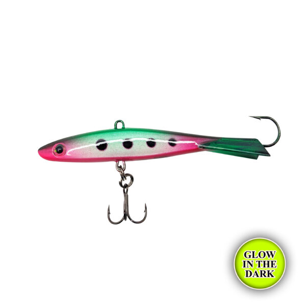 Watermelon Crawl Glow Custom Rapala Jigging Shadow Rap